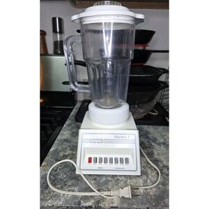 WARING Vortex 7 Speed White & Clear Plastic Lightweight Blender Smoothies